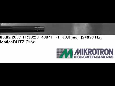 (고속카메라) 국방&과학 분야 <총알 발사 촬영3- EoSens Cube3 24998fps>